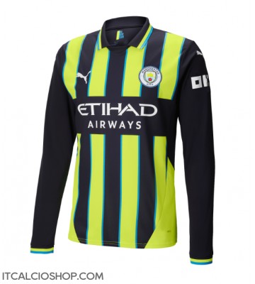 Manchester City Seconda Maglia 2024-25 Manica Lunga